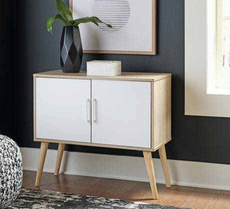 Furniture City Biloxi - Ashley Furniture - Orinfield Accent Cabinet - Accent Cabinet / Natural/White - A4000396