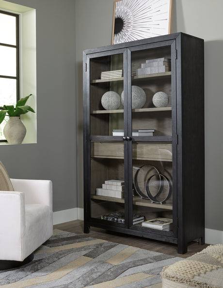 Furniture City Biloxi - Ashley Furniture - Lenston Accent Cabinet - Accent Cabinet / Black/Gray - A4000507