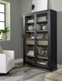 Furniture City Biloxi - Ashley Furniture - Lenston Accent Cabinet - Accent Cabinet / Black/Gray - A4000507