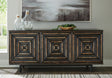 Furniture City Biloxi - Ashley Furniture - Fair Ridge Accent Cabinet - Accent Cabinet / Distressed Black - A4000573