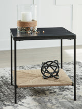 Furniture City Biloxi - Ashley Furniture - Minrich Accent Table - Accent Table / Black/Natural - A4000591