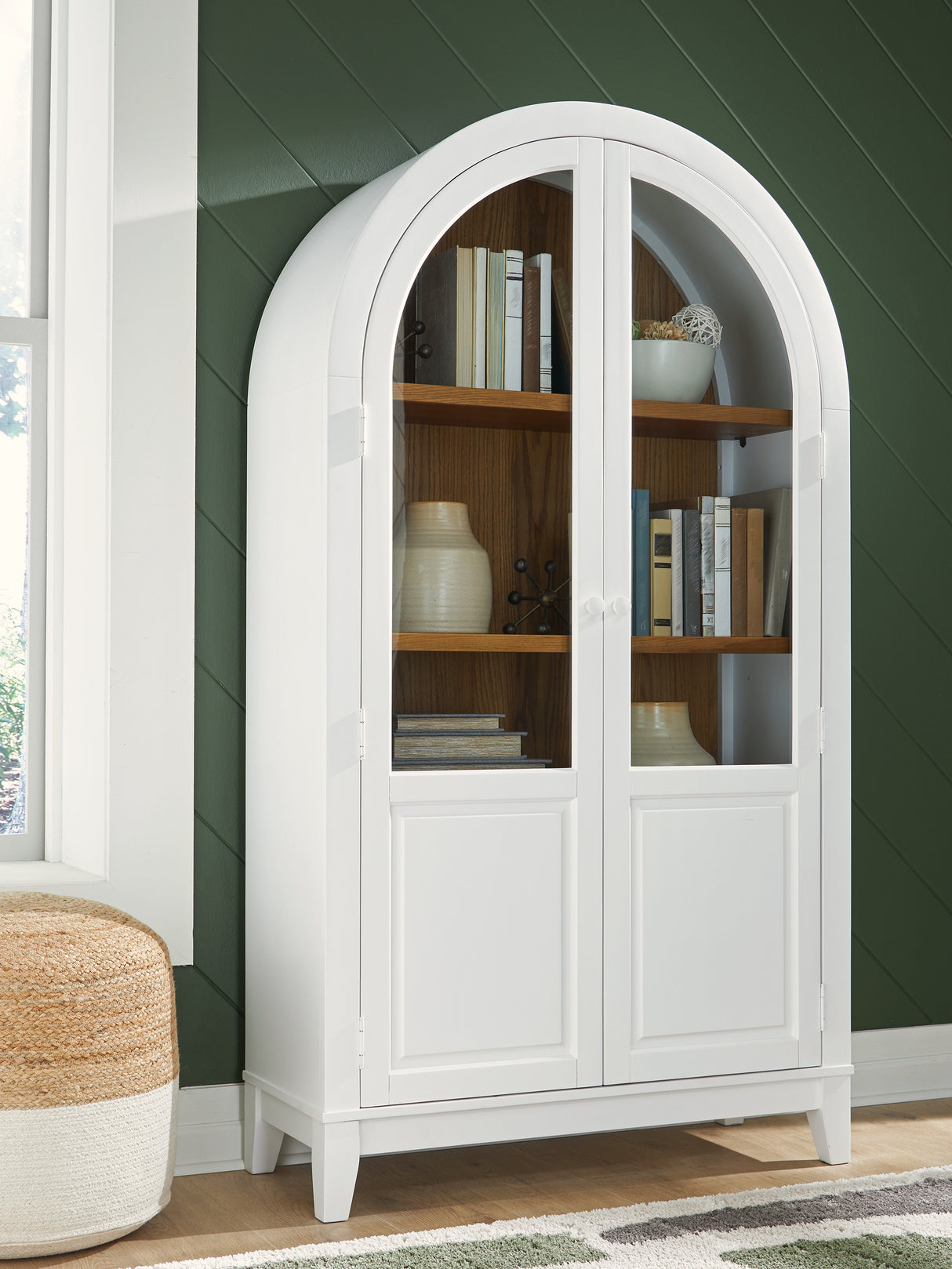 Furniture City Biloxi - Ashley Furniture - Dagandale Accent Cabinet - Accent Cabinet / White/Natural - A4000598