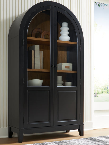 Furniture City Biloxi - Ashley Furniture - Dagandale Accent Cabinet - Accent Cabinet / Natural/Black - A4000705
