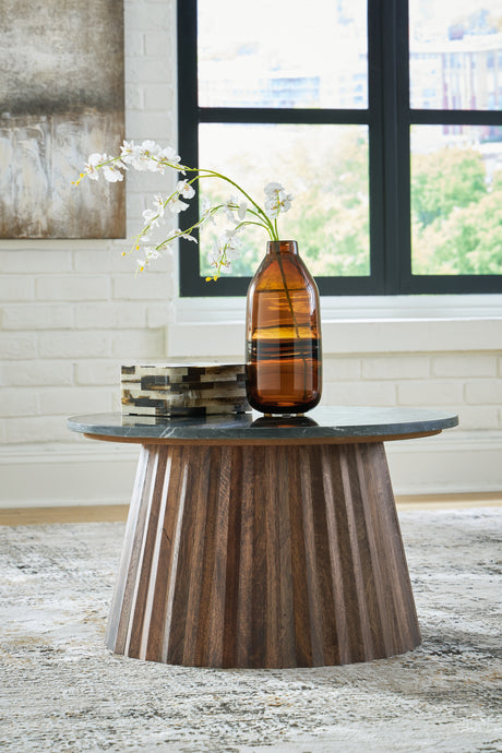 Furniture City Biloxi - Ashley Furniture - Ceilby Accent Coffee Table - Accent Cocktail Table / Black/Brown - A4000601