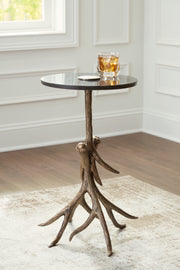 Furniture City Biloxi - Ashley Furniture - Lemkins Accent Table - Accent Table / Black/Antique Gold Finish - A4000606