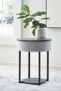 Furniture City Biloxi - Ashley Furniture - Sethlen Accent Table with Speaker - Accent Table with Speaker / Gray/Black - A4000641