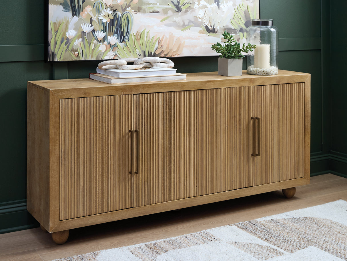 Furniture City Biloxi - Ashley Furniture - Niam Accent Cabinet - Accent Cabinet / Light Antique Beige - A4000684