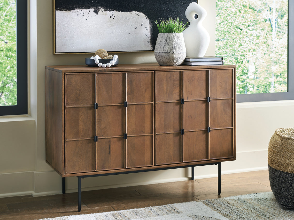 Furniture City Biloxi - Ashley Furniture - Juddins Accent Cabinet - Accent Cabinet / Brown - A4000692