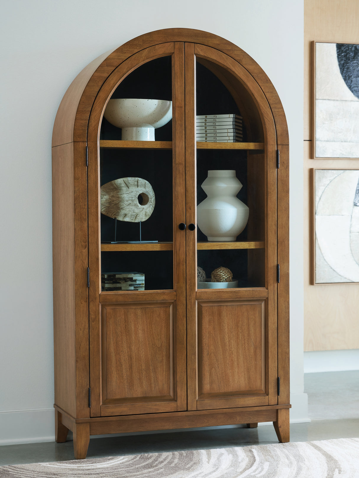 Furniture City Biloxi - Ashley Furniture - Dagandale Accent Cabinet - Accent Cabinet / Natural/Black - A4000705