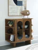 Furniture City Biloxi - Ashley Furniture - Niall Accent Cabinet - Accent Cabinet / Light Brown - A4000707