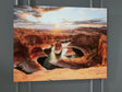 Furniture City Biloxi - Ashley Furniture - Deemsdon Wall Decor - Wall Art / Blue/Amber - A8000436