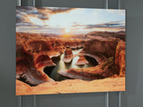Furniture City Biloxi - Ashley Furniture - Deemsdon Wall Decor - Wall Art / Blue/Amber - A8000436