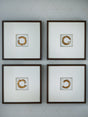 Furniture City Biloxi - Ashley Furniture - Dallbourne Wall Decor - Wall Art Set (4/CN) / White/Gold Finish - A8000491
