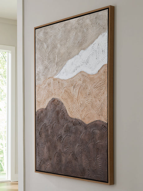 Furniture City Biloxi - Ashley Furniture - Fanthorne Wall Decor - Wall Art / Tan/Brown/White - A8000500