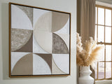 Furniture City Biloxi - Ashley Furniture - Harelman Wall Decor - Wall Art / Tan/Taupe/White - A8000502