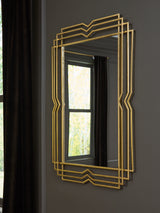 Furniture City Biloxi - Ashley Furniture - Claybrook Mirror - Accent Mirror / Gold Finish - A8010349