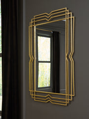 Furniture City Biloxi - Ashley Furniture - Claybrook Mirror - Accent Mirror / Gold Finish - A8010349