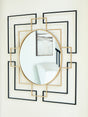 Furniture City Biloxi - Ashley Furniture - Oceanal Mirror - Accent Mirror / Black/Gold Finish - A8010394
