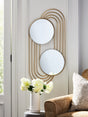 Furniture City Biloxi - Ashley Furniture - Warrenley Mirror - Accent Mirror / Gold Finish - A8010401