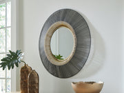 Furniture City Biloxi - Ashley Furniture - Dallmen Mirror - Accent Mirror / Black/Gold Finish - A8010407