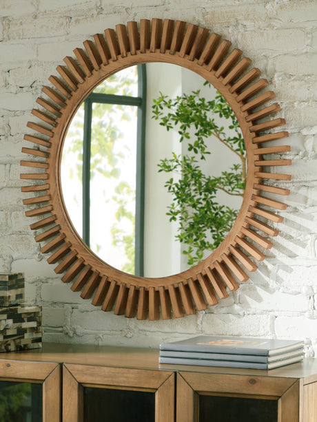 Furniture City Biloxi - Ashley Furniture - Tedwell Mirror - Accent Mirror / Brown - A8010410