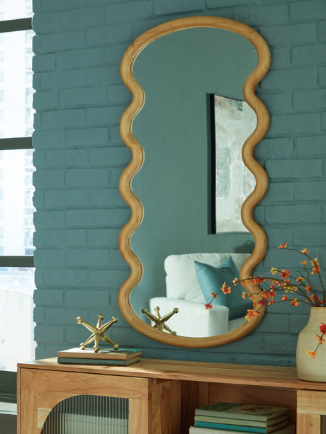 Furniture City Biloxi - Ashley Furniture - Serendis Mirror - Accent Mirror / Brown - A8010412