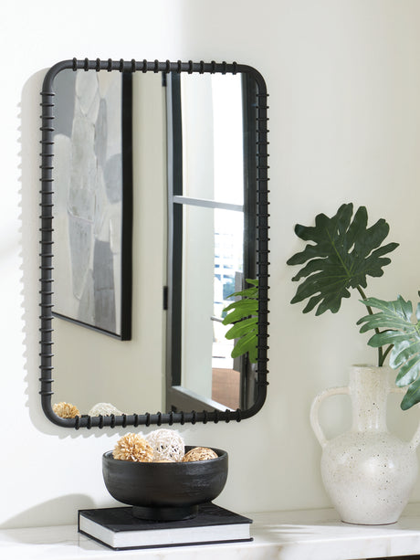 Furniture City Biloxi - Ashley Furniture - Judlow Mirror - Accent Mirror / Black - A8010419
