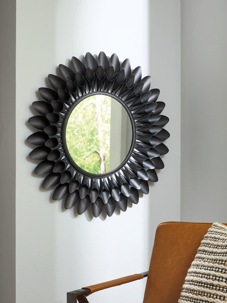 Furniture City Biloxi - Ashley Furniture - Ryenmour Mirror - Accent Mirror / Oil Rubbed Bronze Finish - A8010421