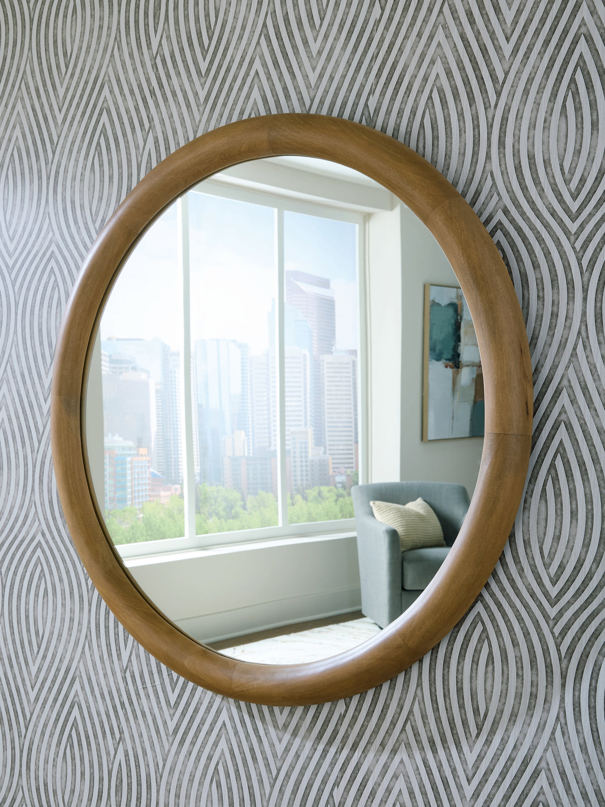Furniture City Biloxi - Ashley Furniture - Yadiel Mirror - Accent Mirror / Brown - A8010426