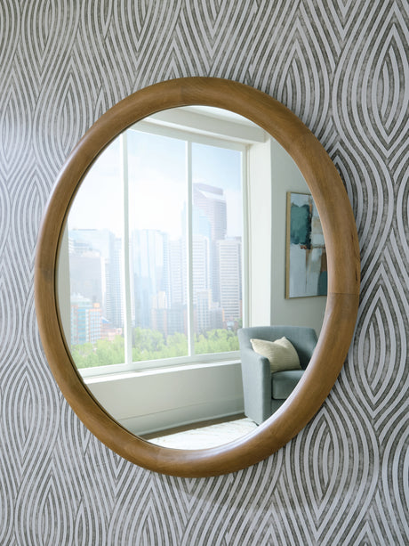 Furniture City Biloxi - Ashley Furniture - Yadiel Mirror - Accent Mirror / Brown - A8010426