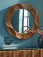 Furniture City Biloxi - Ashley Furniture - Aajon Mirror - Accent Mirror / Brown - A8010427