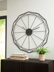 Furniture City Biloxi - Ashley Furniture - Arkthorne Wall Decor - Wall Clock / Black - A8010429