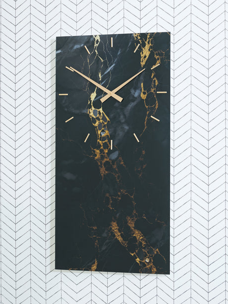 Furniture City Biloxi - Ashley Furniture - Teague Wall Decor - Wall Clock / Brown/Gray/Ivory - A8010432