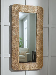 Furniture City Biloxi - Ashley Furniture - Norigan Mirror - Floor Mirror / Natural - A8010438