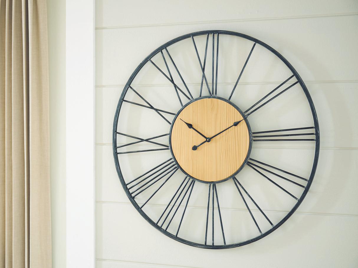 Furniture City Biloxi - Ashley Furniture - Brockett Wall Decor - Wall Clock - A8010452