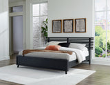 Furniture City Biloxi - Ashley Furniture - Danziar Bedroom - King Slat Panel Bed / Black - B1013B9