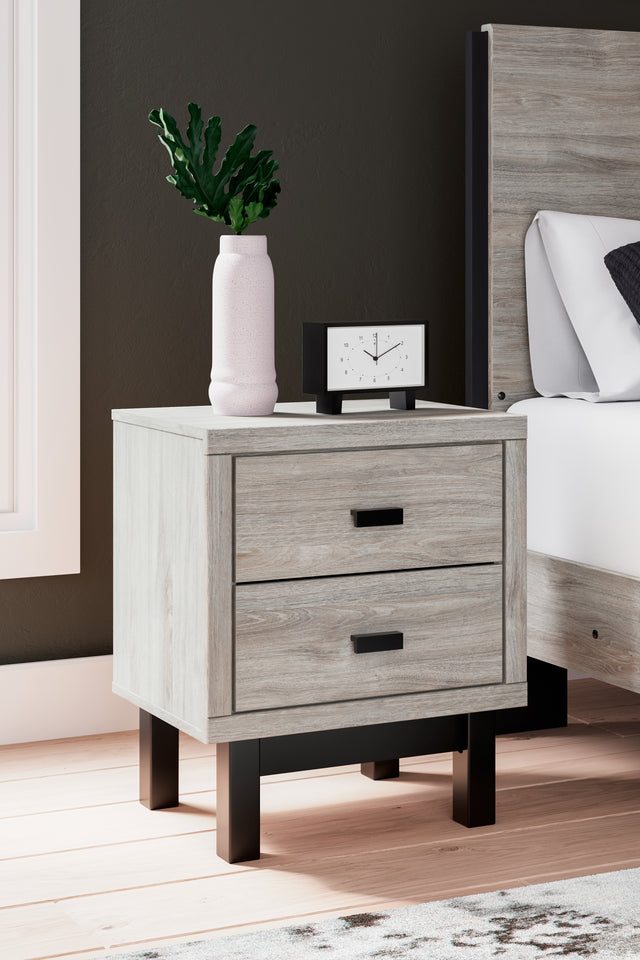 Furniture City Biloxi - Ashley Furniture - Vessalli Bedroom - Two Drawer Night Stand / Two-tone - B1036-92