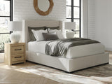 Furniture City Biloxi - Ashley Furniture - Brozmont Bedroom - Queen Upholstered Storage Bed / Oatmeal - B1045B12