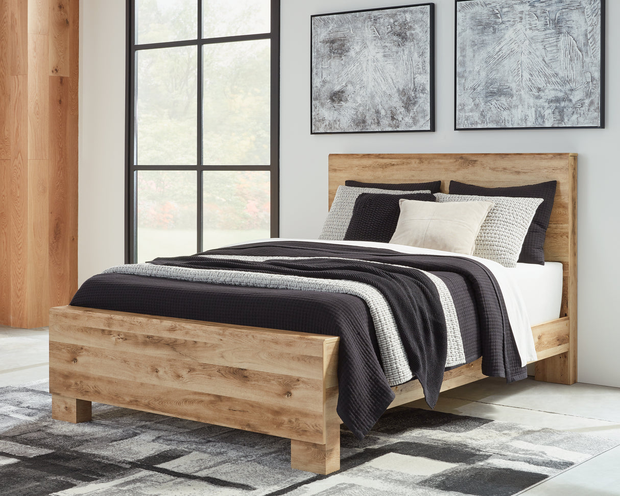 Furniture City Biloxi - Ashley Furniture - Hyanna Bedroom - Queen Panel Bed / Tan Brown - B1050B2