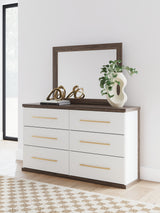 Furniture City Biloxi - Ashley Furniture - Kendanport Bedroom - Dresser and Mirror / Brown - PCB1108B1