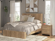 Furniture City Biloxi - Ashley Furniture - Gramburg Bedroom - Queen Panel Bed / Warm Natural Brown - PCB1121B4