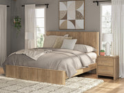 Furniture City Biloxi - Ashley Furniture - Gramburg Bedroom - King Panel Bed / Warm Natural Brown - PCB1121B16