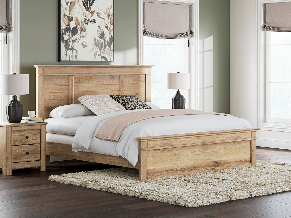 Furniture City Biloxi - Ashley Furniture - Makidern Bedroom - King Panel Bed / Tan - PCB1170B12