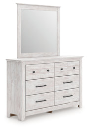 Furniture City Biloxi - Ashley Furniture - Makidern Bedroom - Dresser and Mirror / Whitewash - PCB1171B1