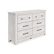 Furniture City Biloxi - Ashley Furniture - Makidern Bedroom - Six Drawer Dresser / Whitewash - PCB1171-31