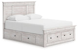 Furniture City Biloxi - Ashley Furniture - Makidern Bedroom - Queen Panel Storage Bed - PCB1171B9