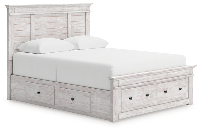 Furniture City Biloxi - Ashley Furniture - Makidern Bedroom - Queen Panel Storage Bed - PCB1171B9