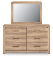 Furniture City Biloxi - Ashley Furniture - Kinlanni Bedroom - Dresser and Mirror / Tan - PCB1360B1