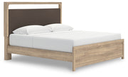 Furniture City Biloxi - Ashley Furniture - Kinlanni Bedroom - King Upholstered Platform Bed / Tan - PCB1360B16