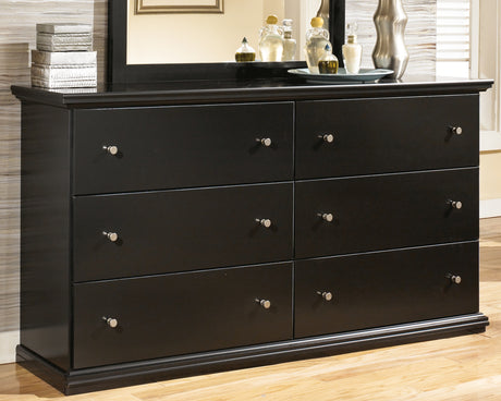 Furniture City Biloxi - Ashley Furniture - Maribel Bedroom - King Panel Bed / Black - B138B57